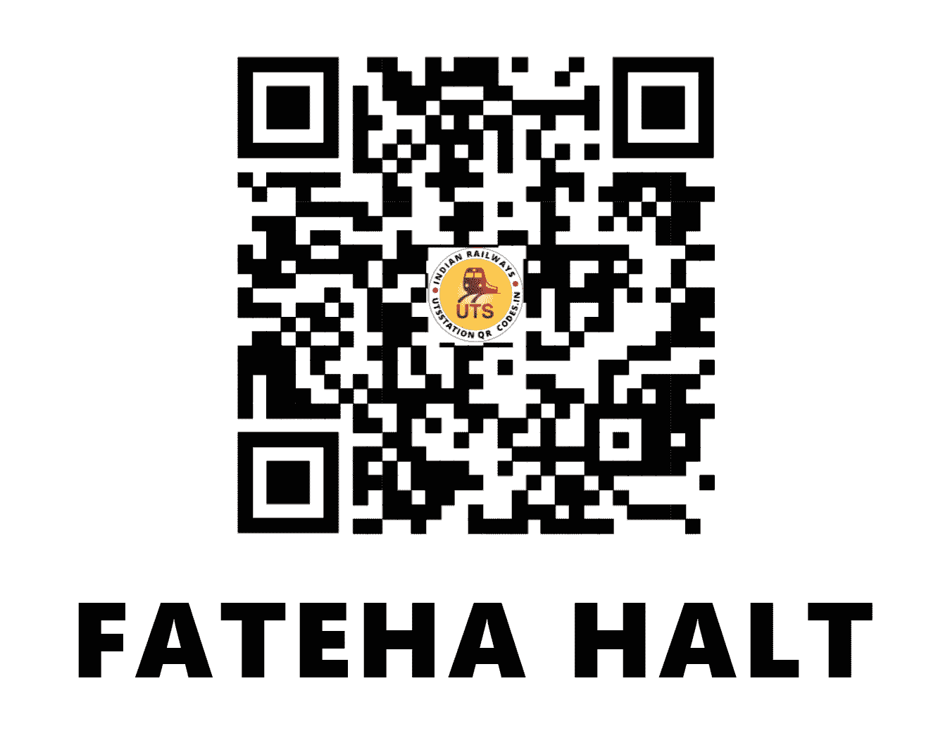 UTS QR Code for FATEHA HALT - FAH - EC (BIHAR)