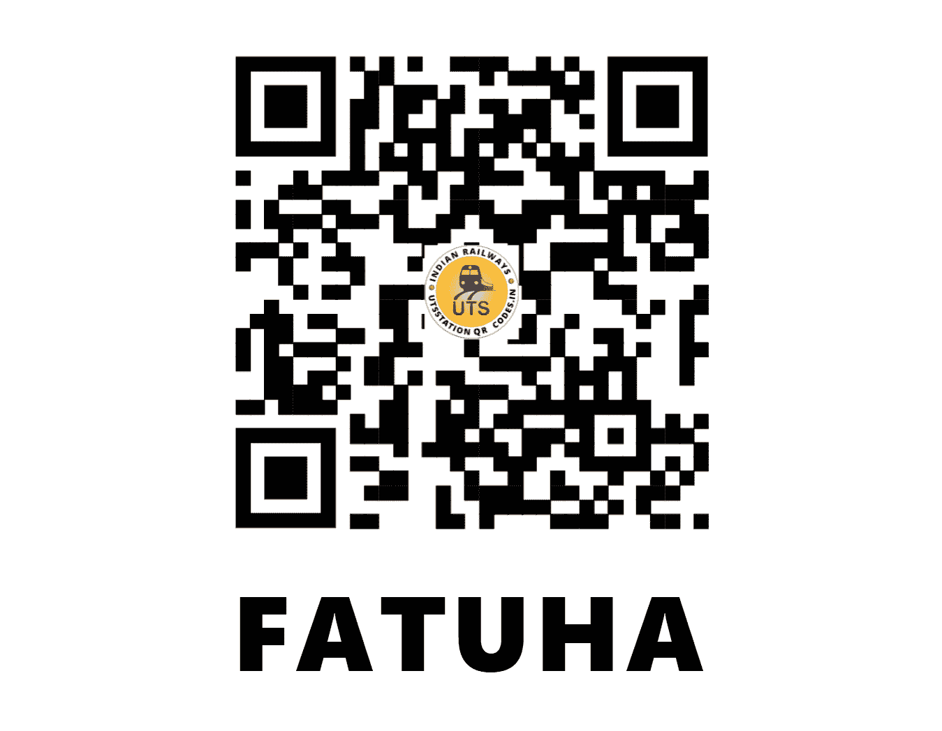 UTS QR Code for FATUHA - FUT - EC (BIHAR)