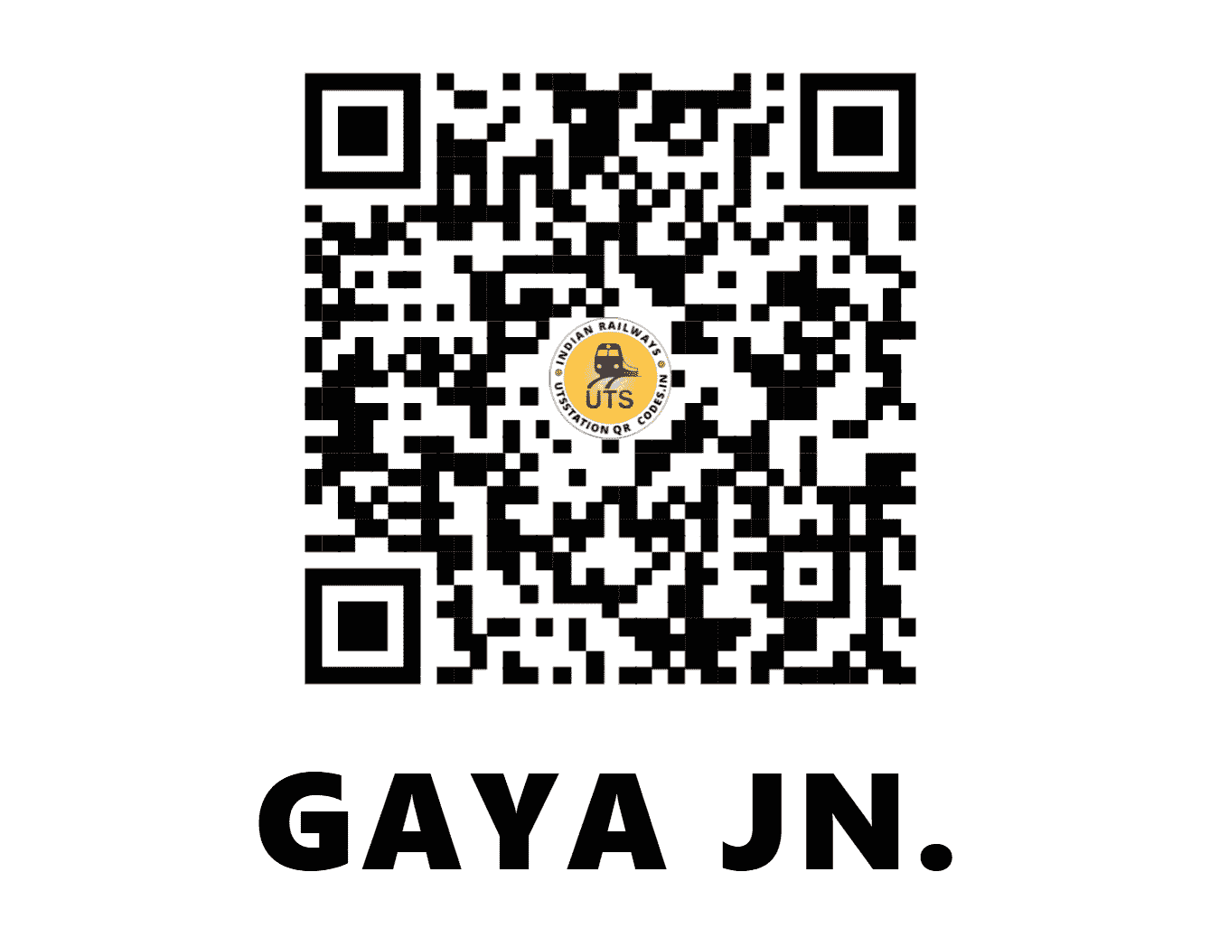 UTS QR Code for GAYA JN. - GAYA - EC (BIHAR)