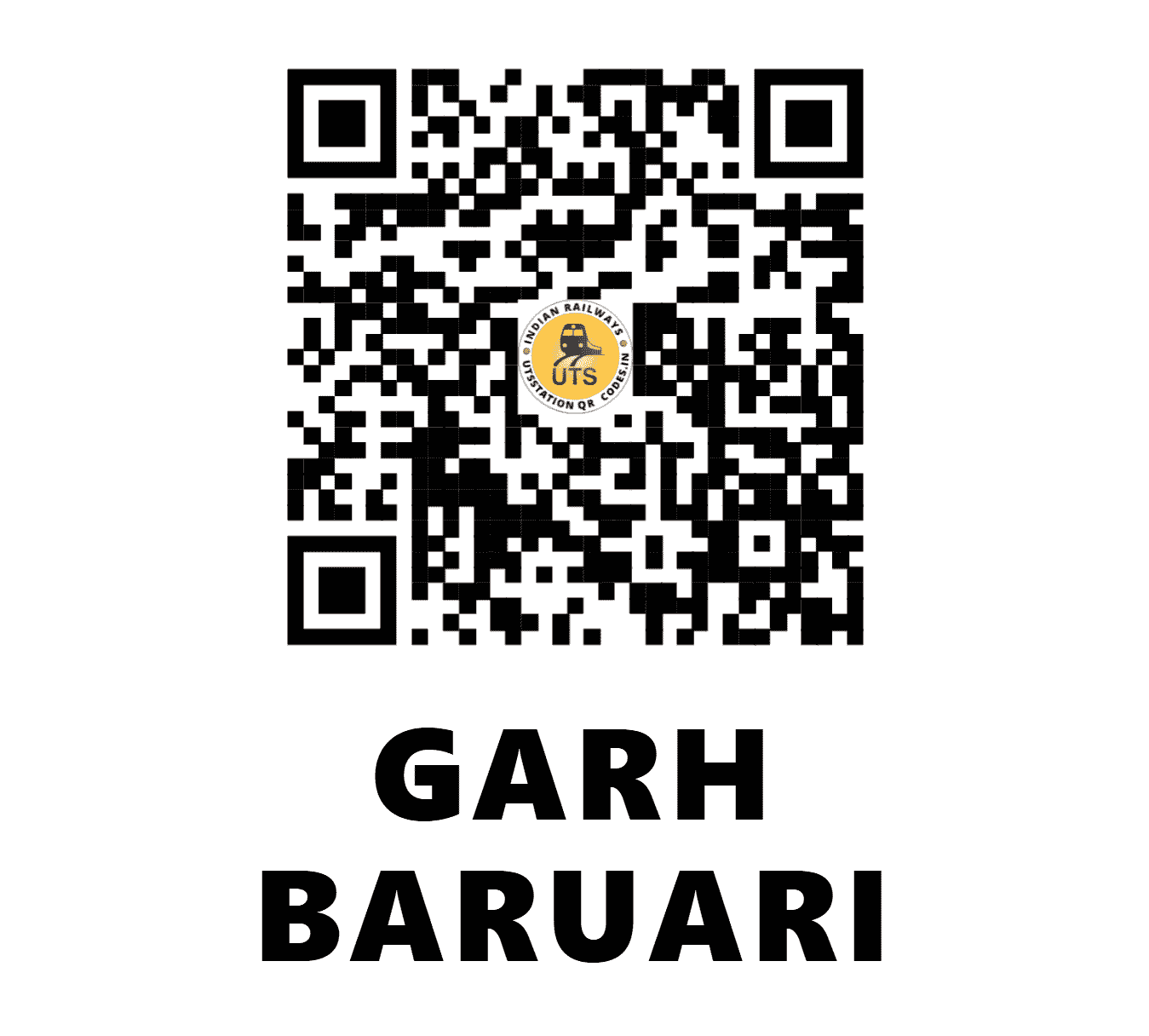 UTS QR Code for GARH BARUARI - GEB - EC (BIHAR)