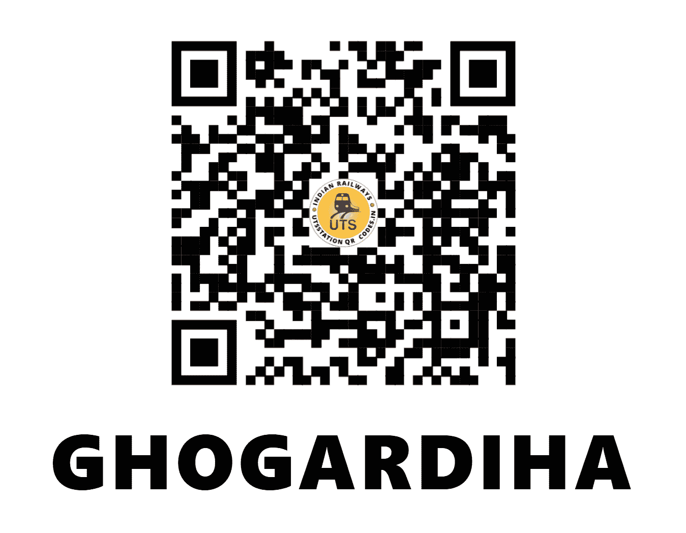 UTS QR Code for GHOGARDIHA - GGH - EC (BIHAR)