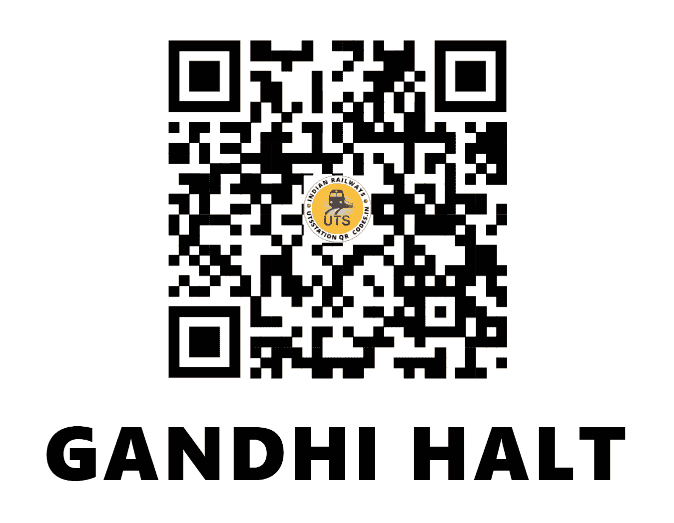 UTS QR Code for GANDHI HALT - GNHI - EC (BIHAR)