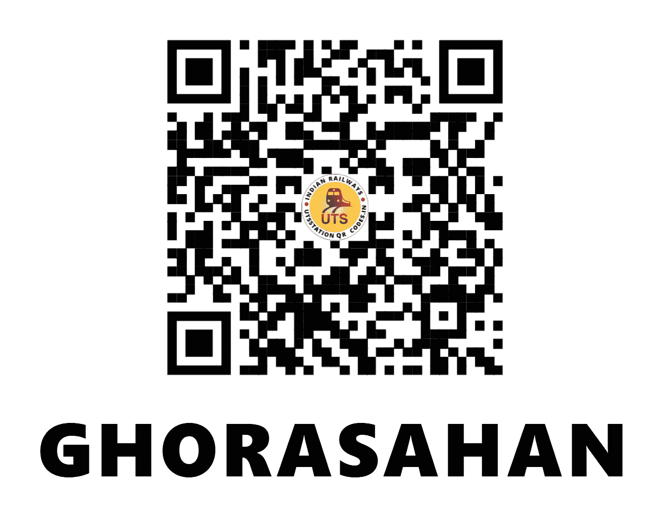 UTS QR Code for GHORASAHAN - GRH - EC (BIHAR)