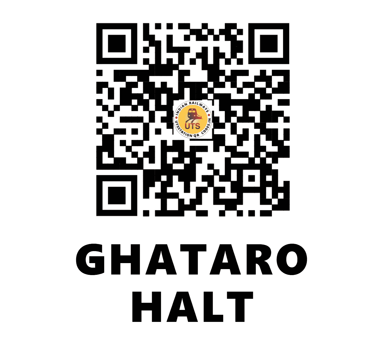 UTS QR Code for GHATARO HALT - GTHT - EC (BIHAR)
