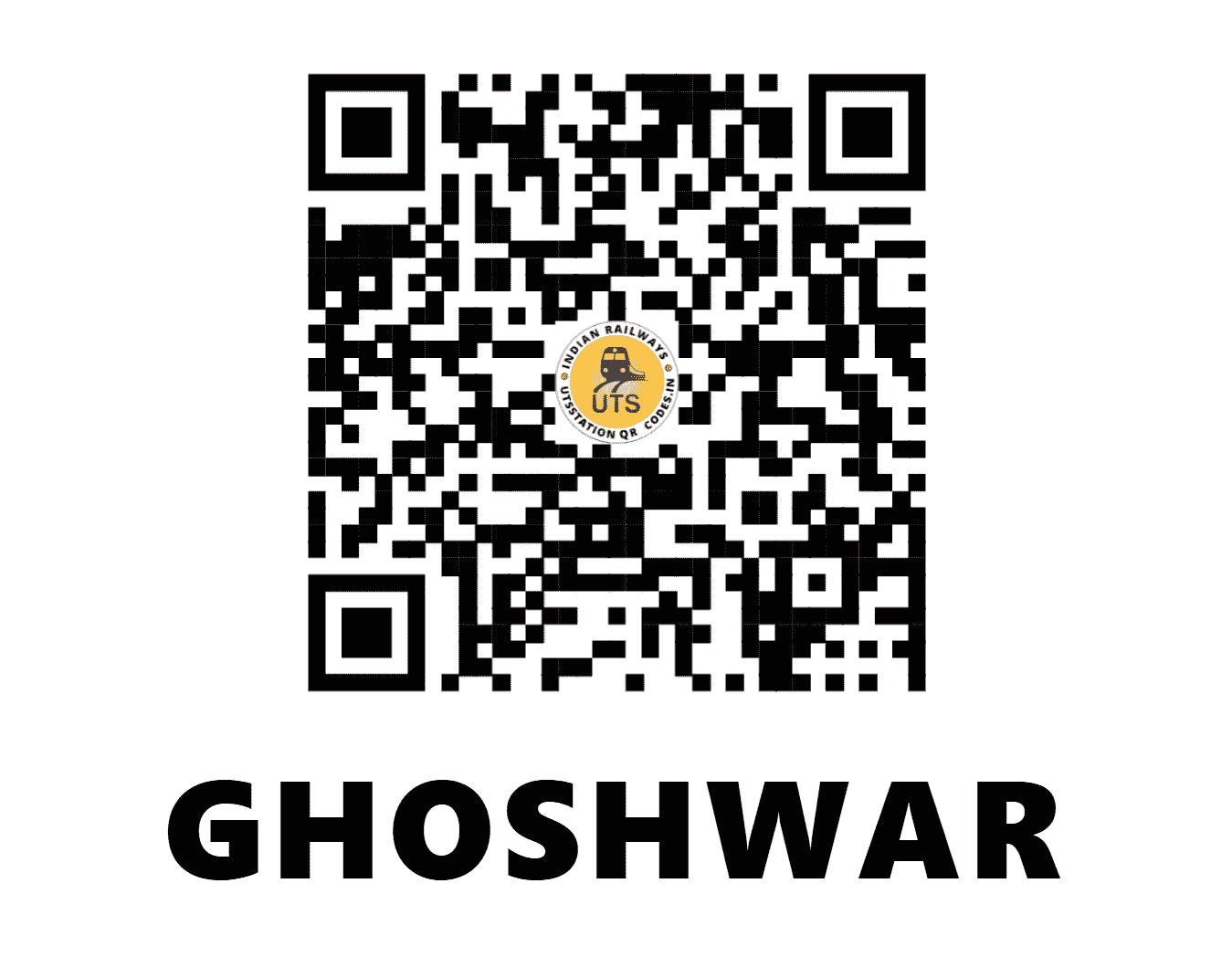 UTS QR Code for GHOSHWAR - GWH - EC (BIHAR)