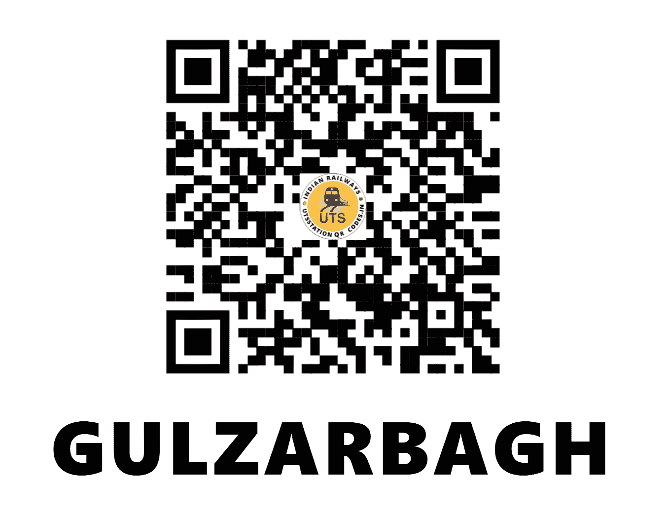 UTS QR Code for GULZARBAGH - GZH - EC (BIHAR)