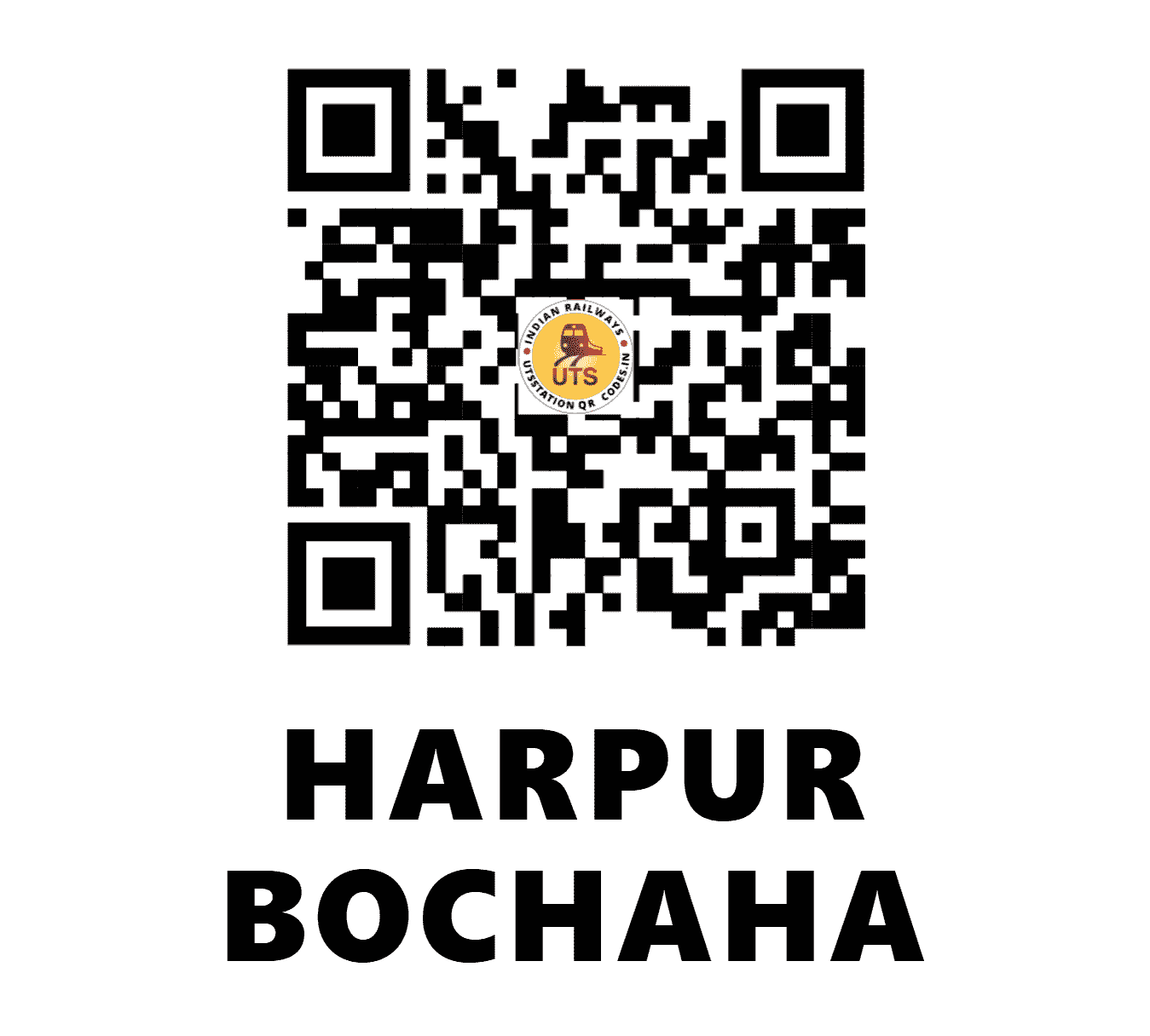 UTS QR Code for HARPUR BOCHAHA - HBP - EC (BIHAR)
