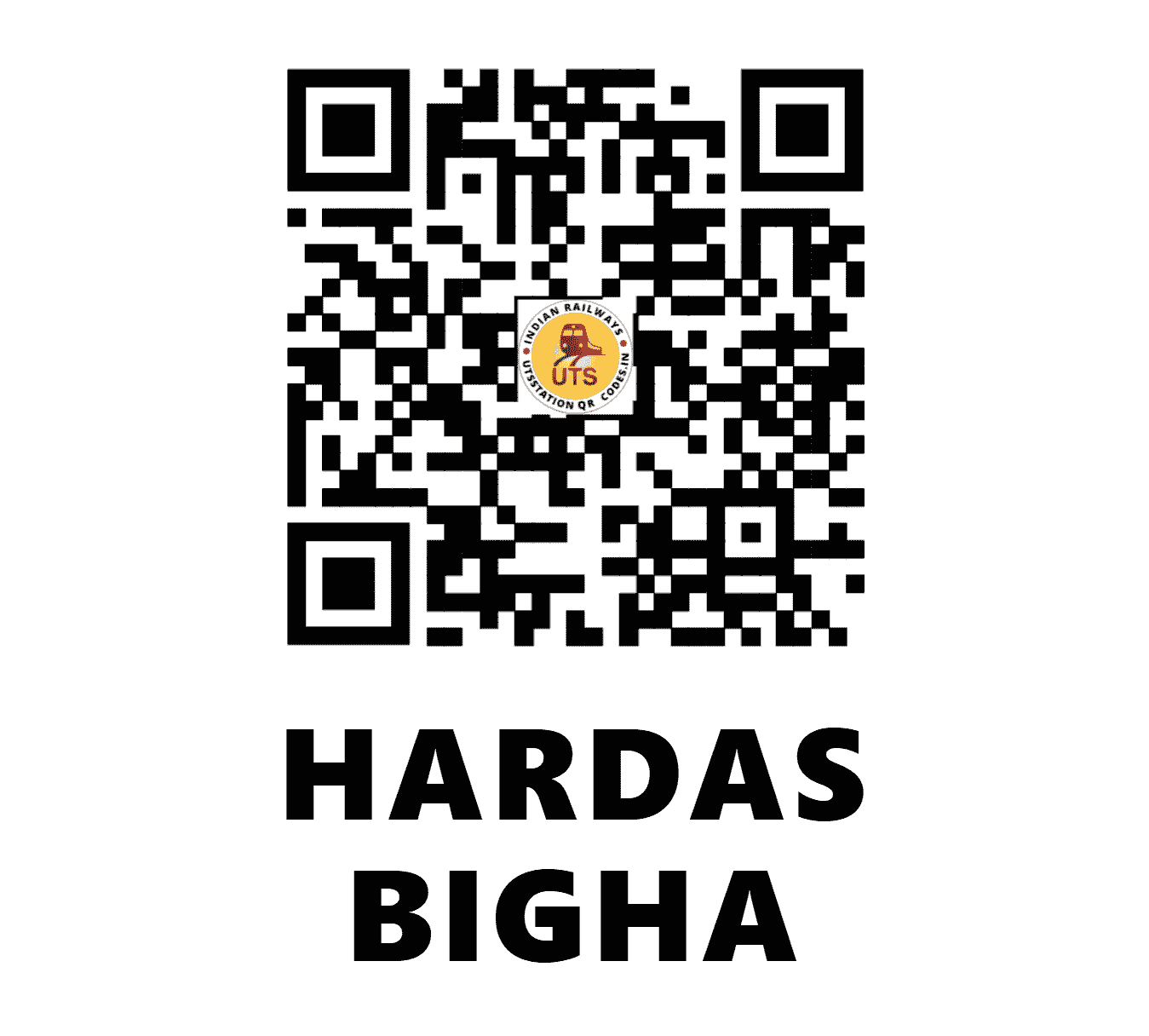 UTS QR Code for HARDAS BIGHA - HDE - EC (BIHAR)