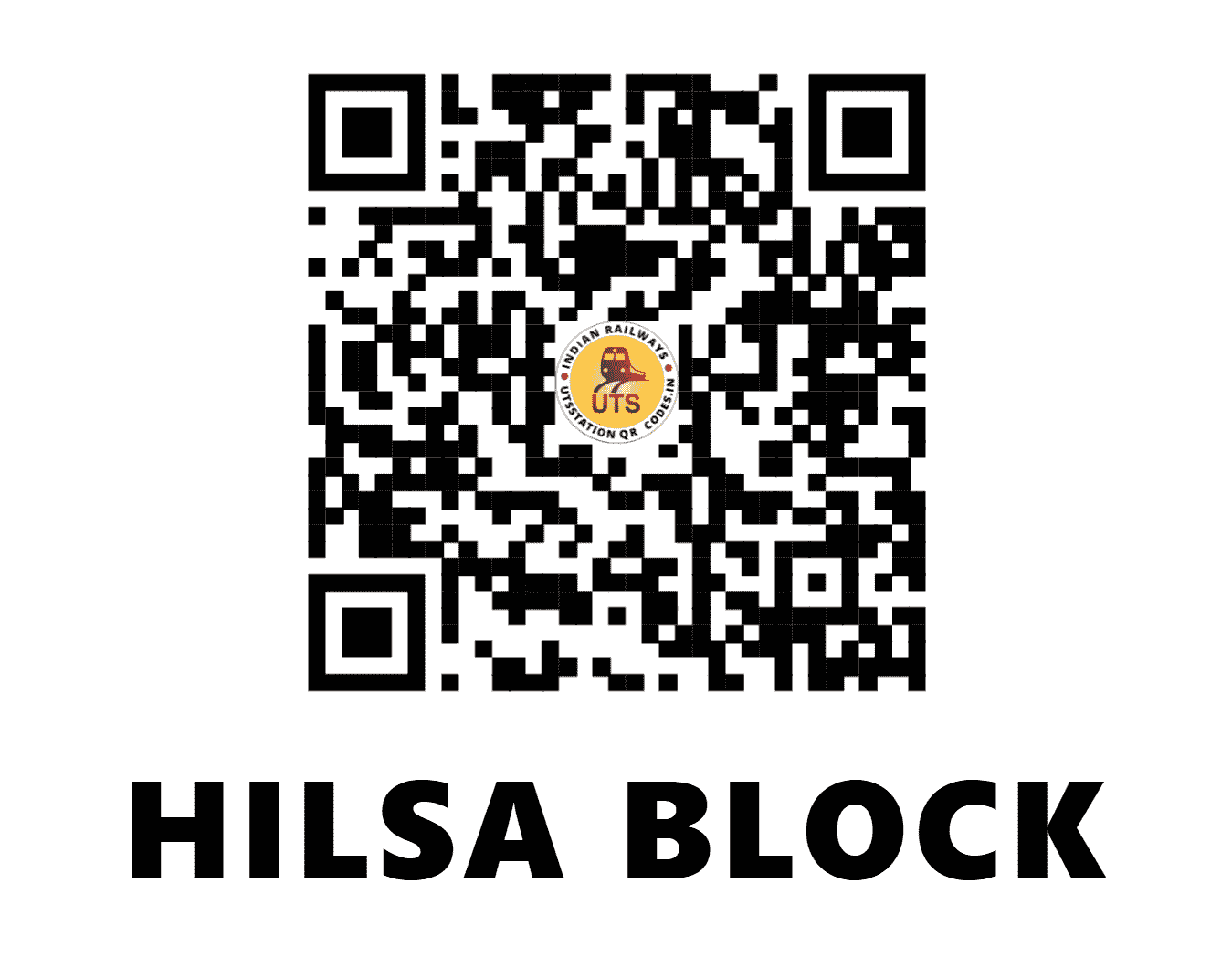 UTS QR Code for HILSA BLOCK - HIL - EC (BIHAR)