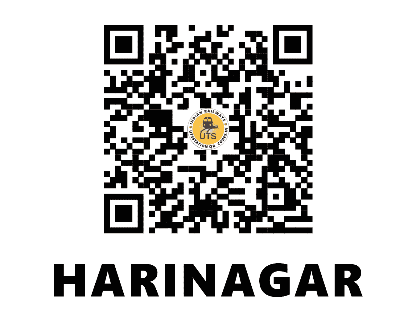 UTS QR Code for HARINAGAR - HIR - EC (BIHAR)
