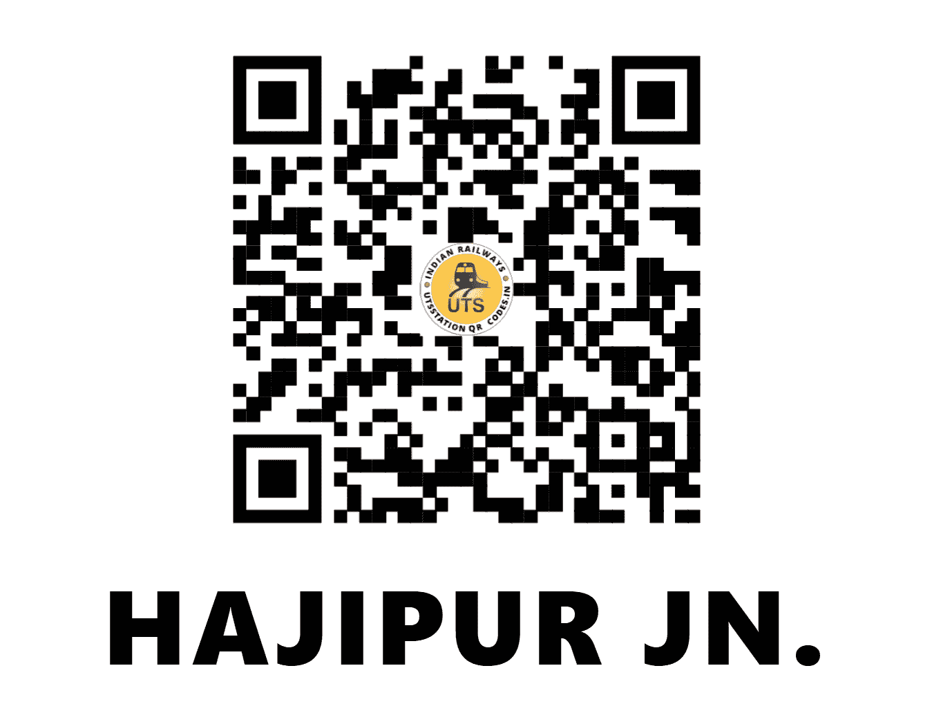 UTS QR Code for HAJIPUR JN. - HJP - EC (BIHAR)