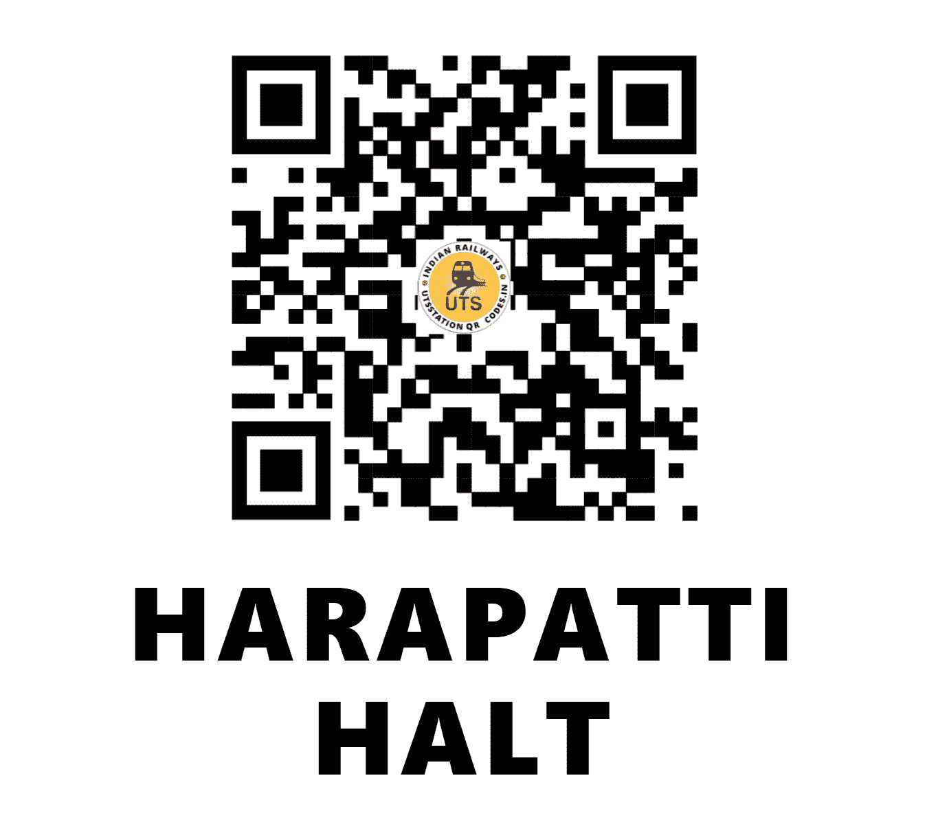 UTS QR Code for HARAPATTI HALT - HPI - EC (BIHAR)