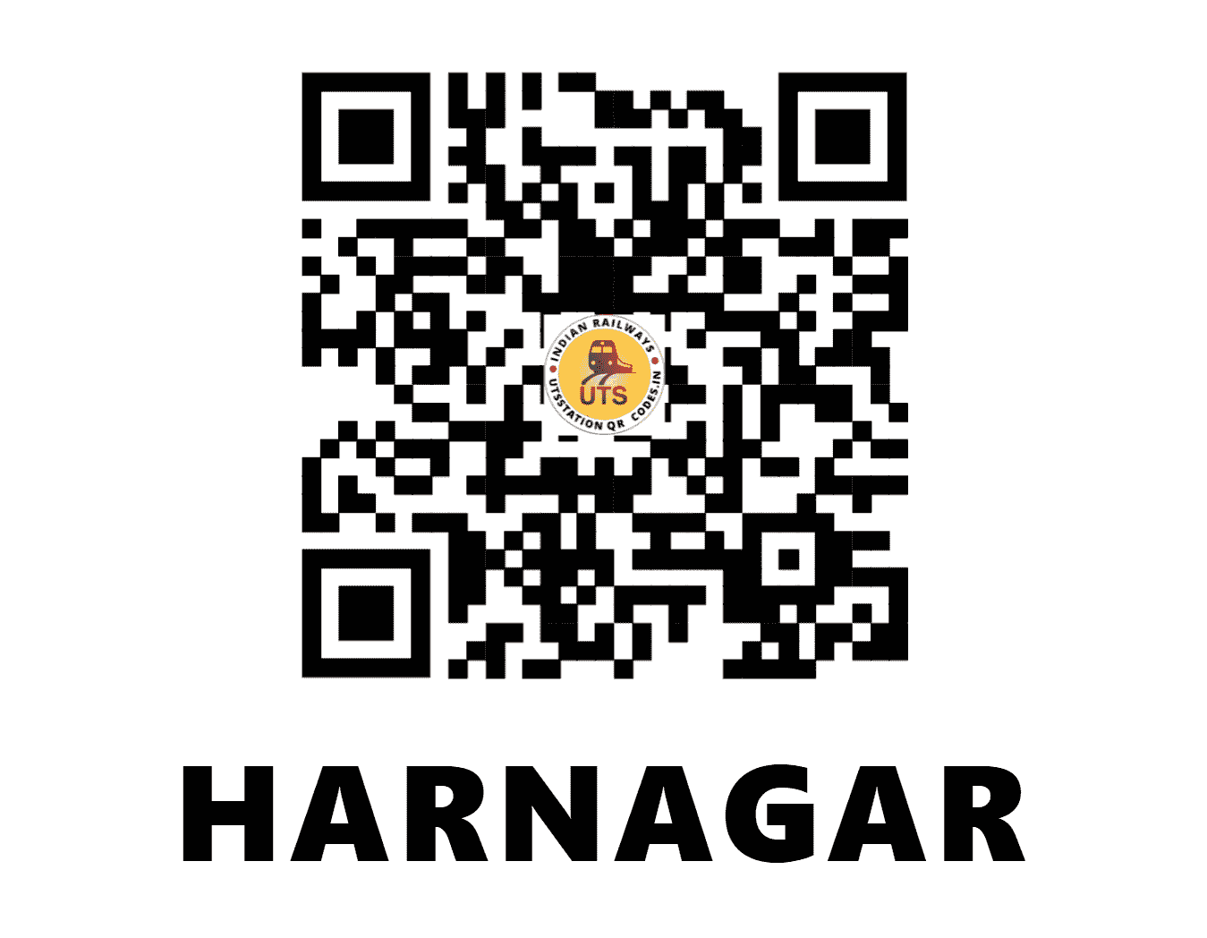 UTS QR Code for HARNAGAR - HRGR - EC (BIHAR)