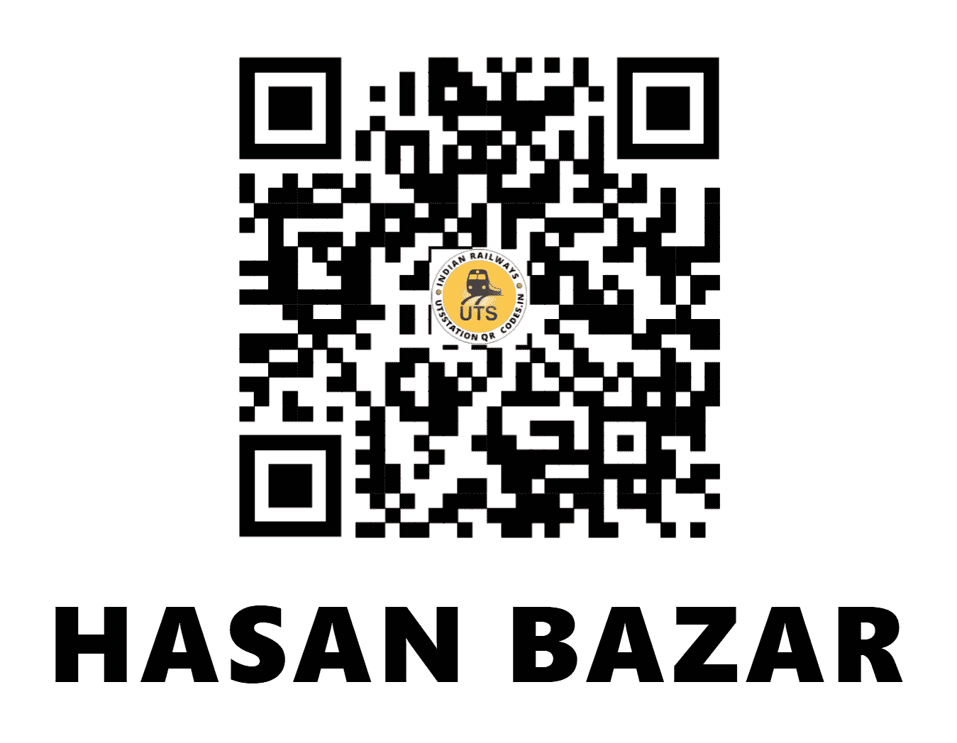 UTS QR Code for HASAN BAZAR - HSB - EC (BIHAR)