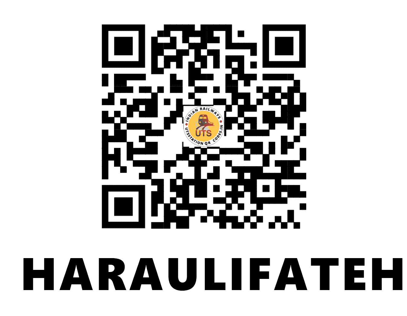 UTS QR Code for HARAULIFATEHPUR - HUFP - EC (BIHAR)