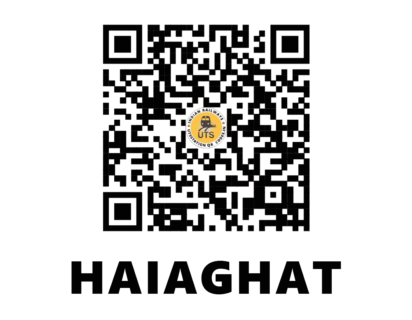 UTS QR Code for HAIAGHAT - HYT - EC (BIHAR)