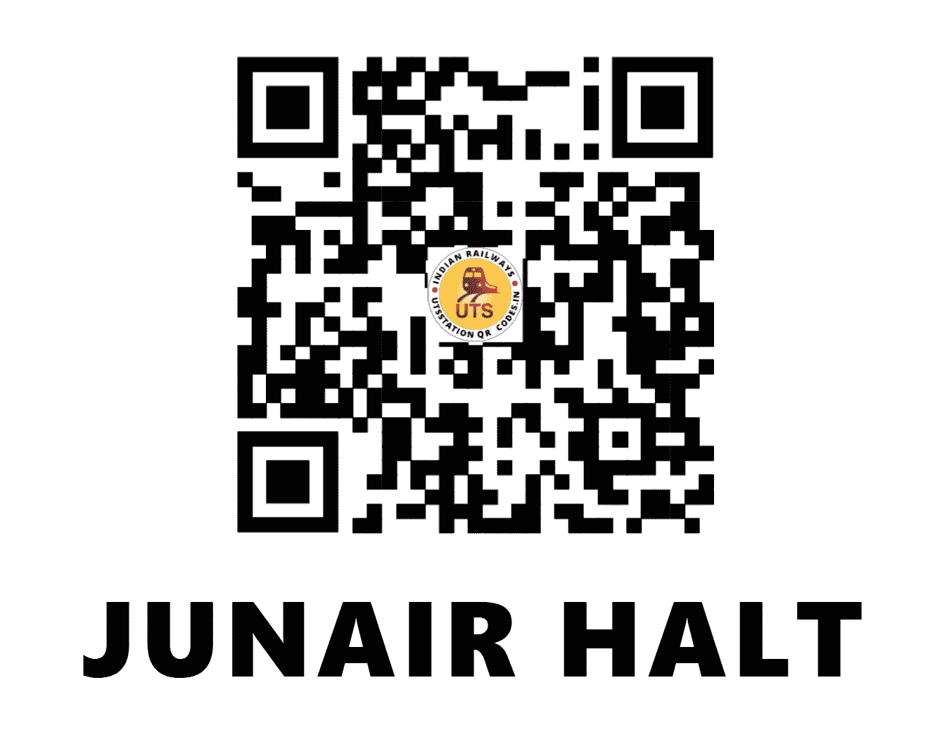 UTS QR Code for JUNAIR HALT - JAR - EC (BIHAR)