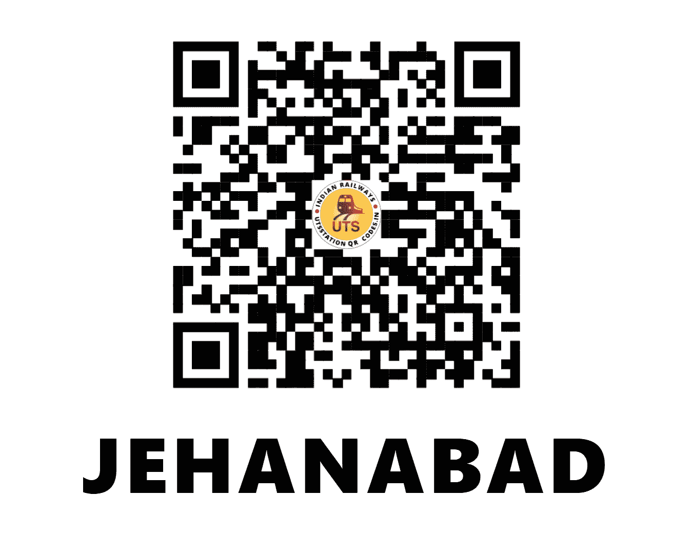 UTS QR Code for JEHANABAD - JHD - EC (BIHAR)