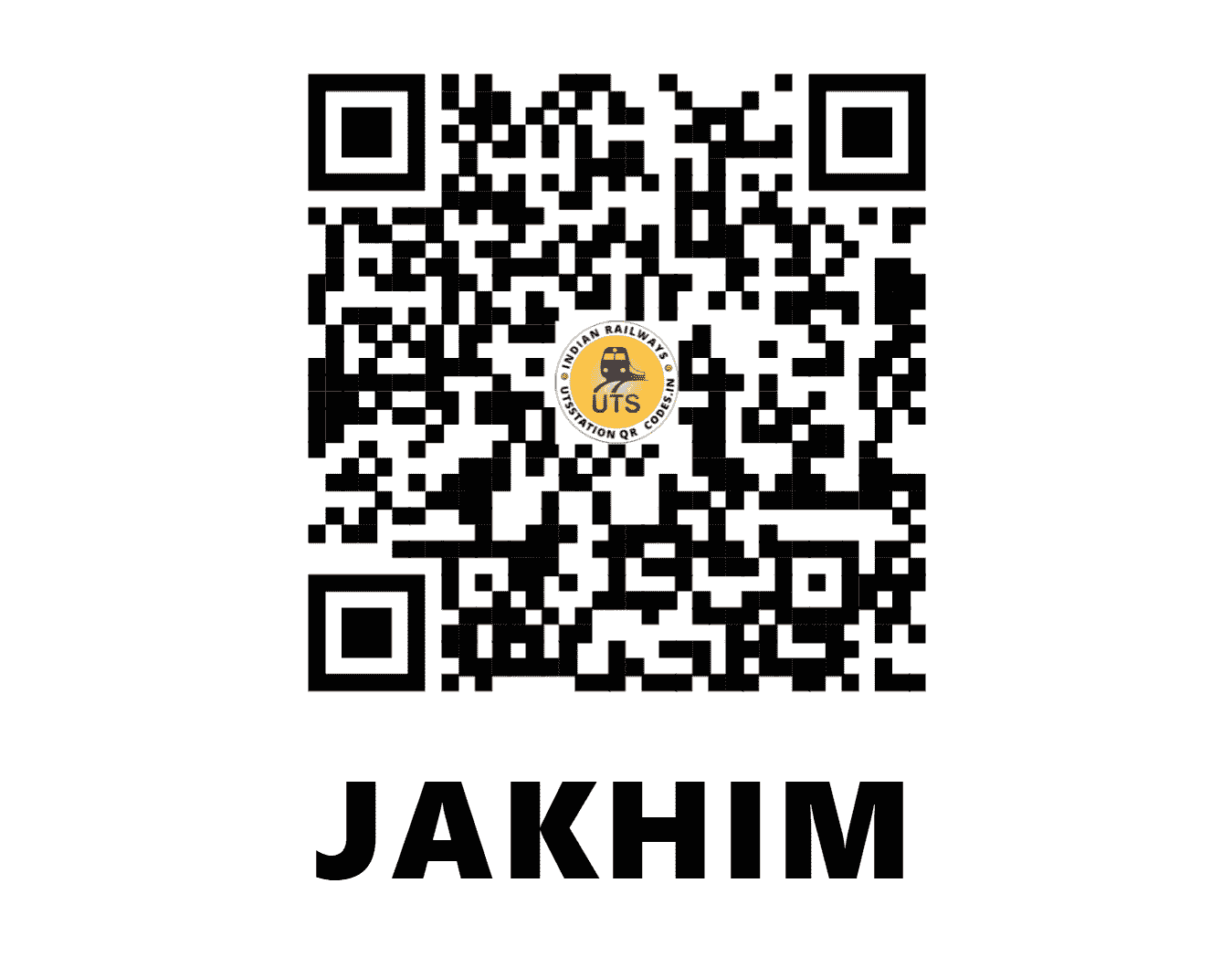 UTS QR Code for JAKHIM - JHN - EC (BIHAR)