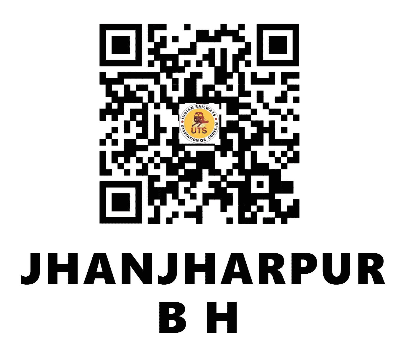 UTS QR Code for JHANJHARPUR B H - JJBR - EC (BIHAR)