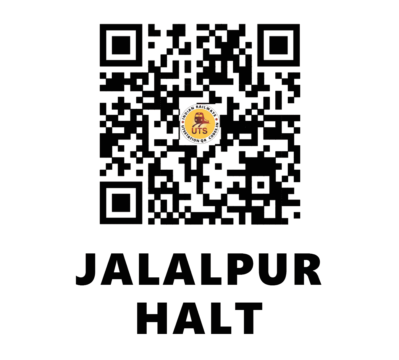 UTS QR Code for JALALPUR HALT - JLPH - EC (BIHAR)