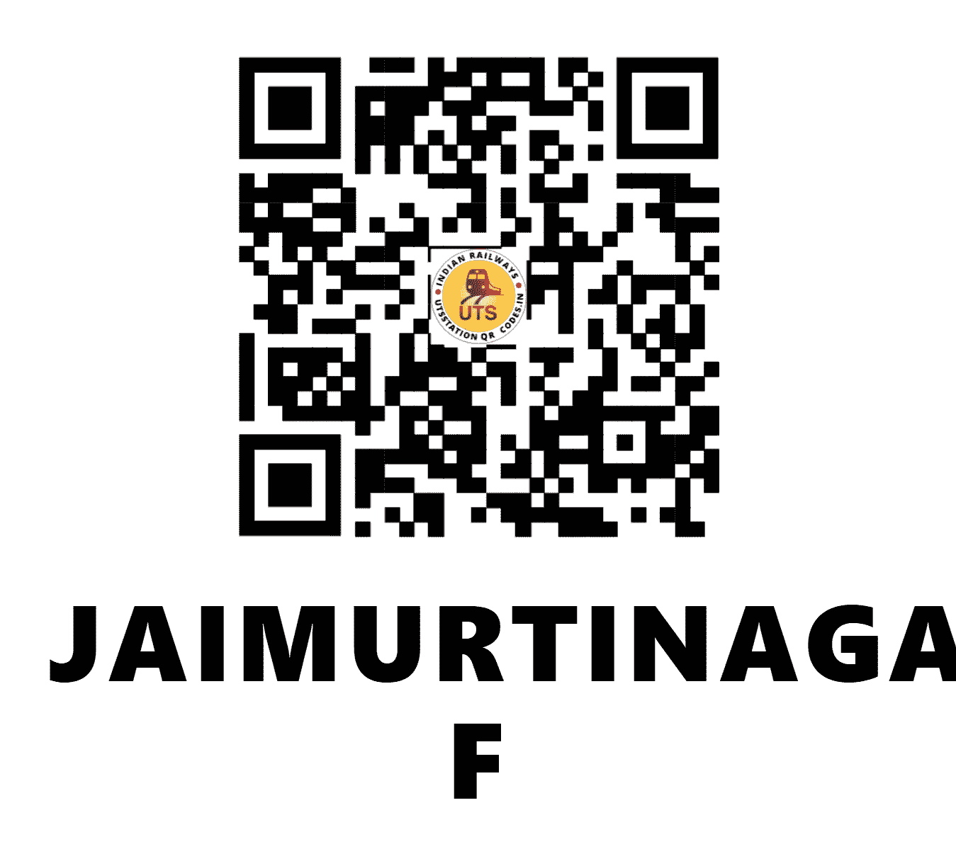 UTS QR Code for JAIMURTINAGAR F - JMM - EC (BIHAR)