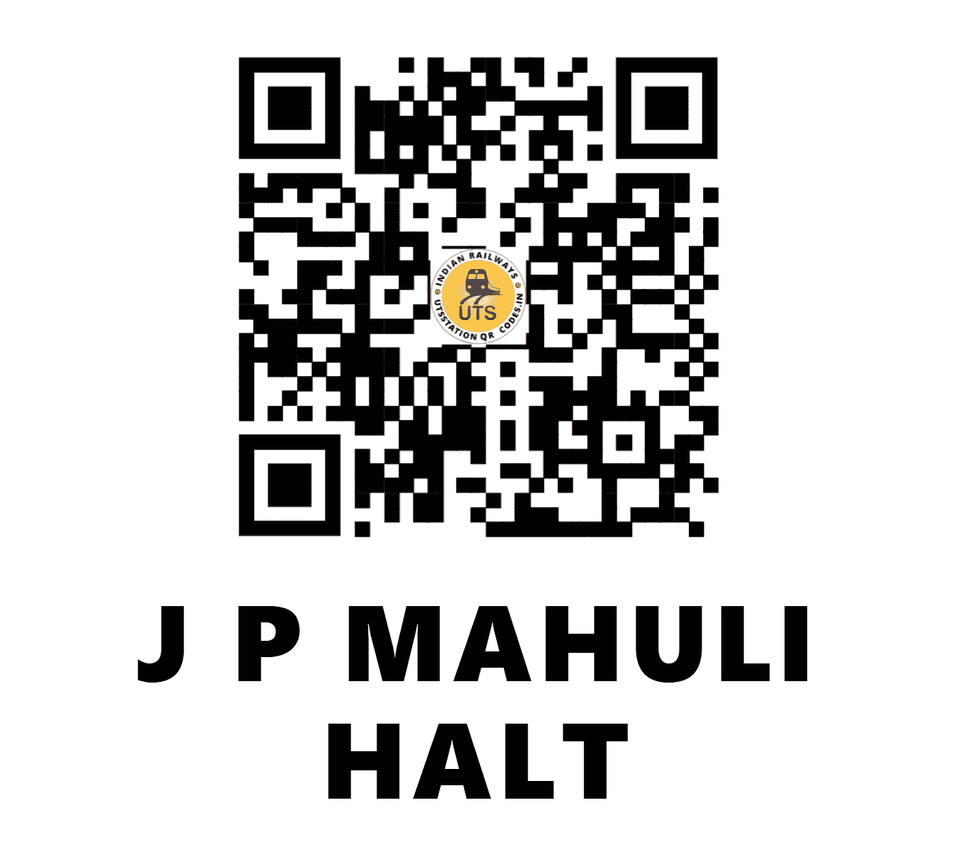 UTS QR Code for J P MAHULI HALT - JPML - EC (BIHAR)