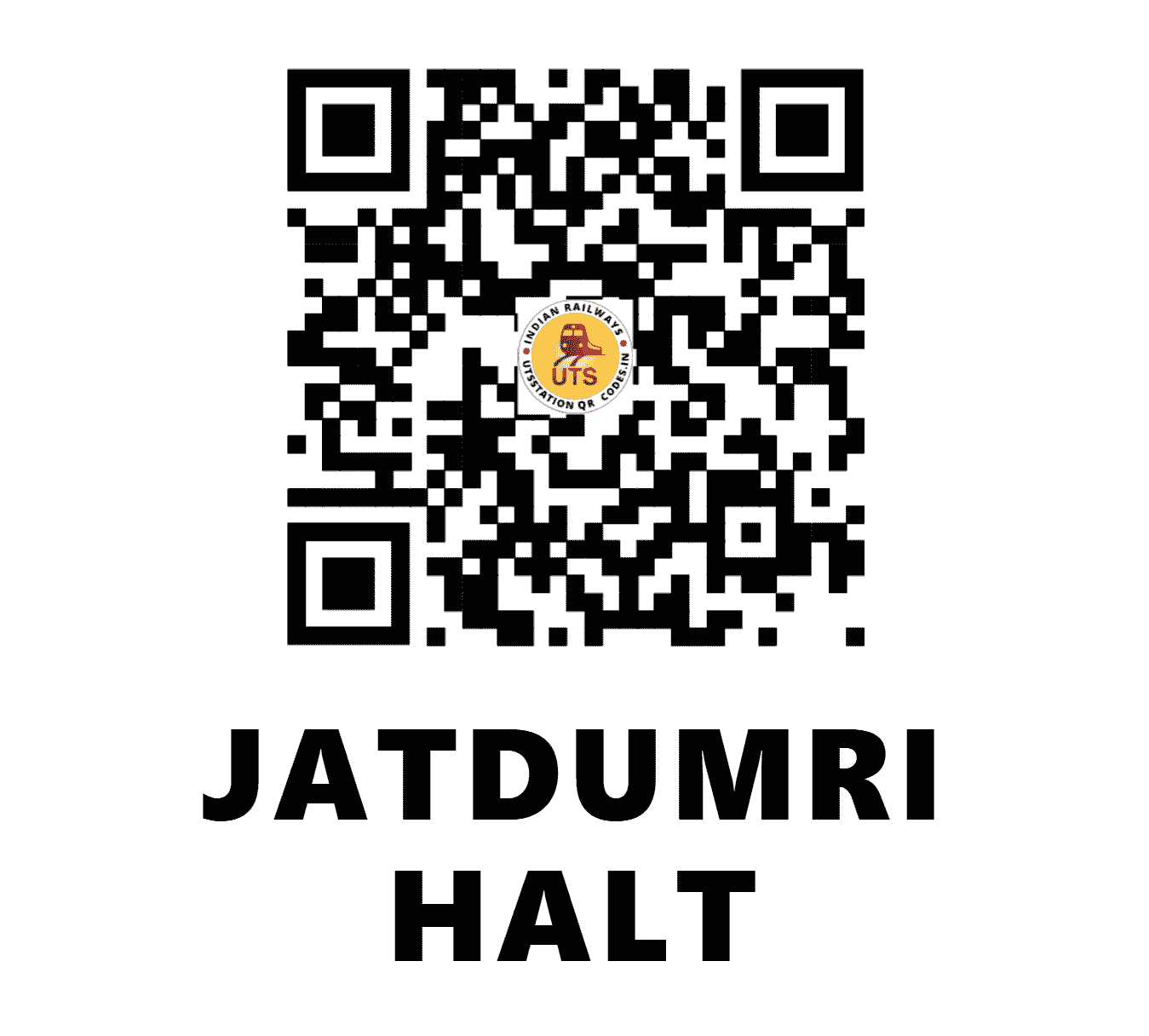 UTS QR Code for JATDUMRI HALT - JTDM - EC (BIHAR)