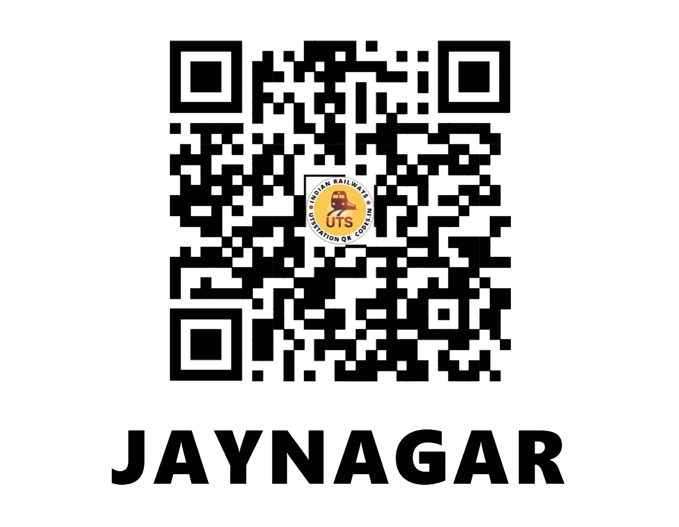 UTS QR Code for JAYNAGAR - JYG - EC (BIHAR)