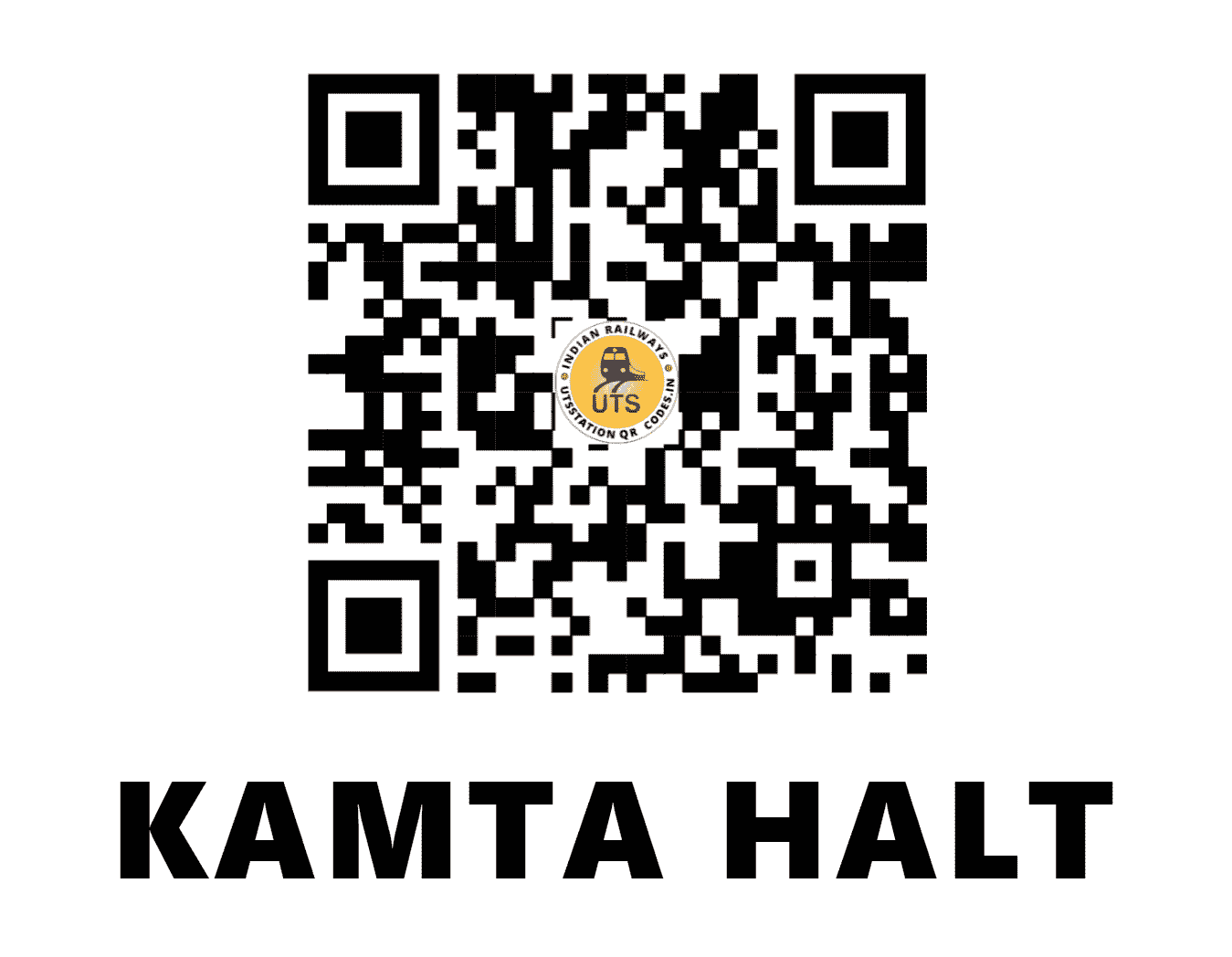 UTS QR Code for KAMTA HALT - KAMA - EC (BIHAR)