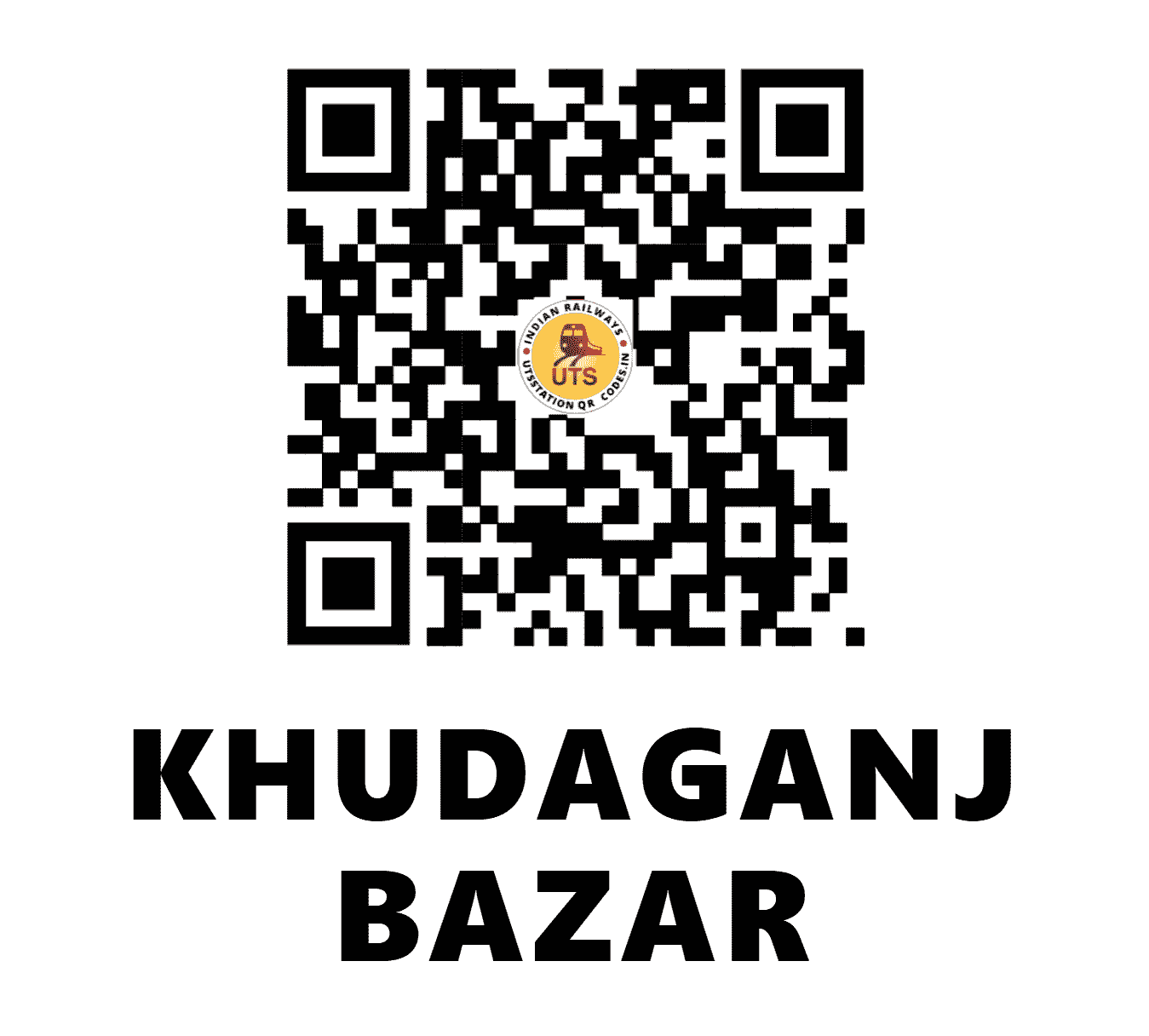 UTS QR Code for KHUDAGANJ BAZAR - KDJB - EC (BIHAR)