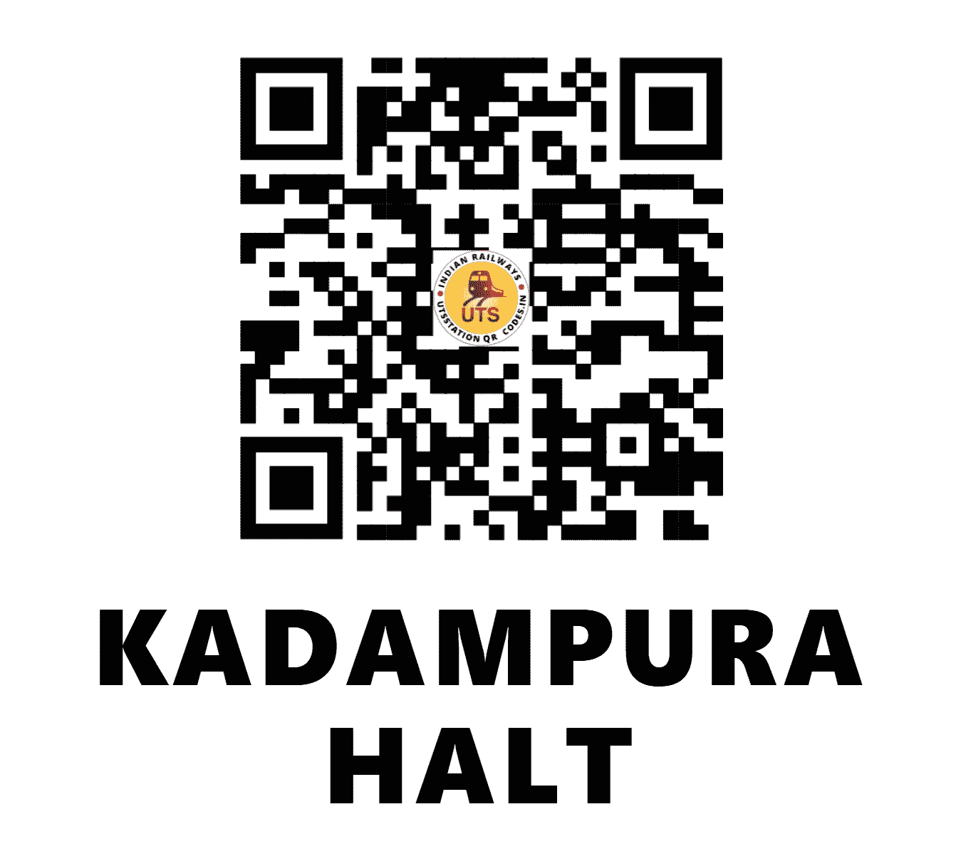 UTS QR Code for KADAMPURA HALT - KDRA - EC (BIHAR)
