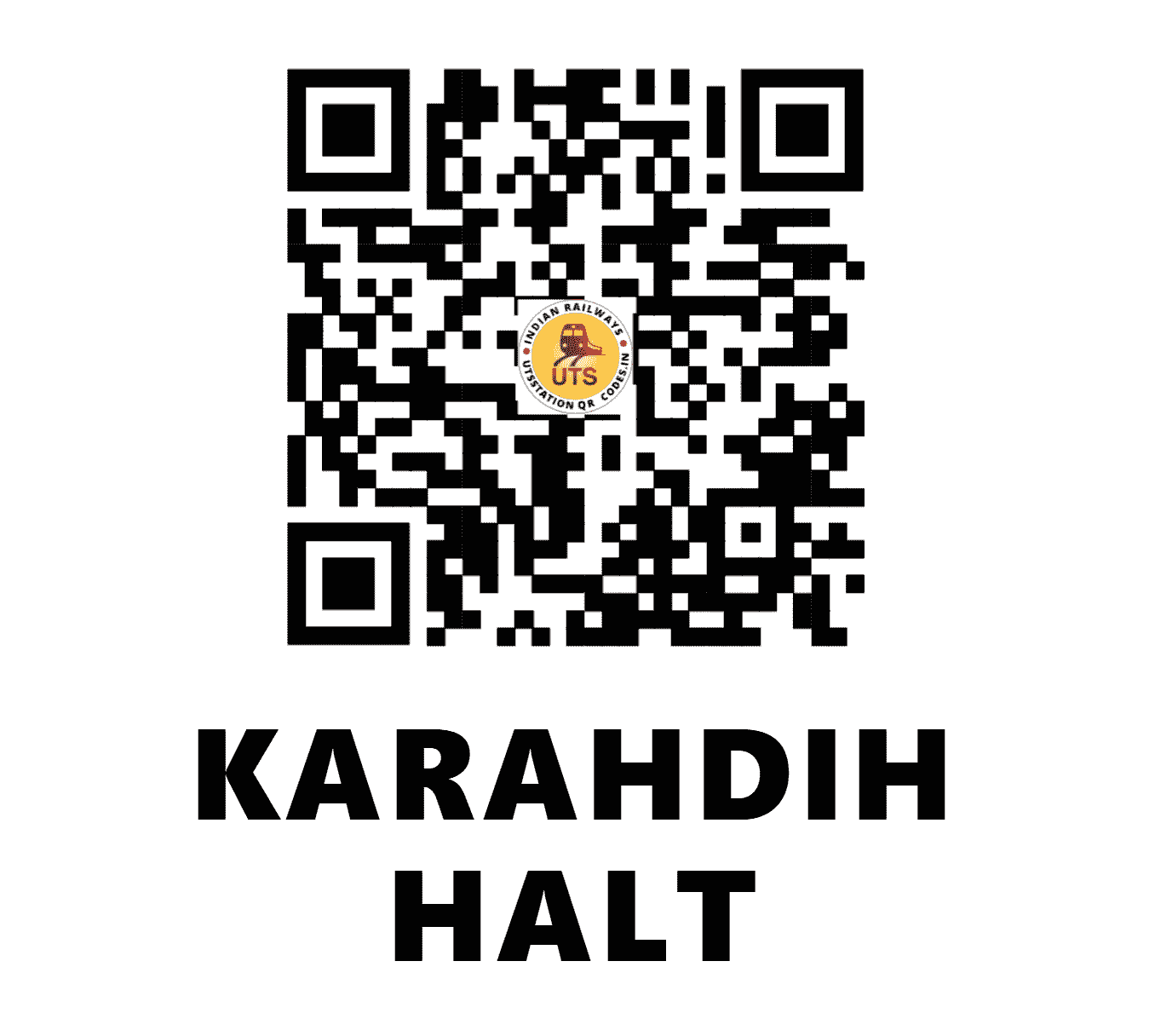 UTS QR Code for KARAHDIH HALT - KHDH - EC (BIHAR)