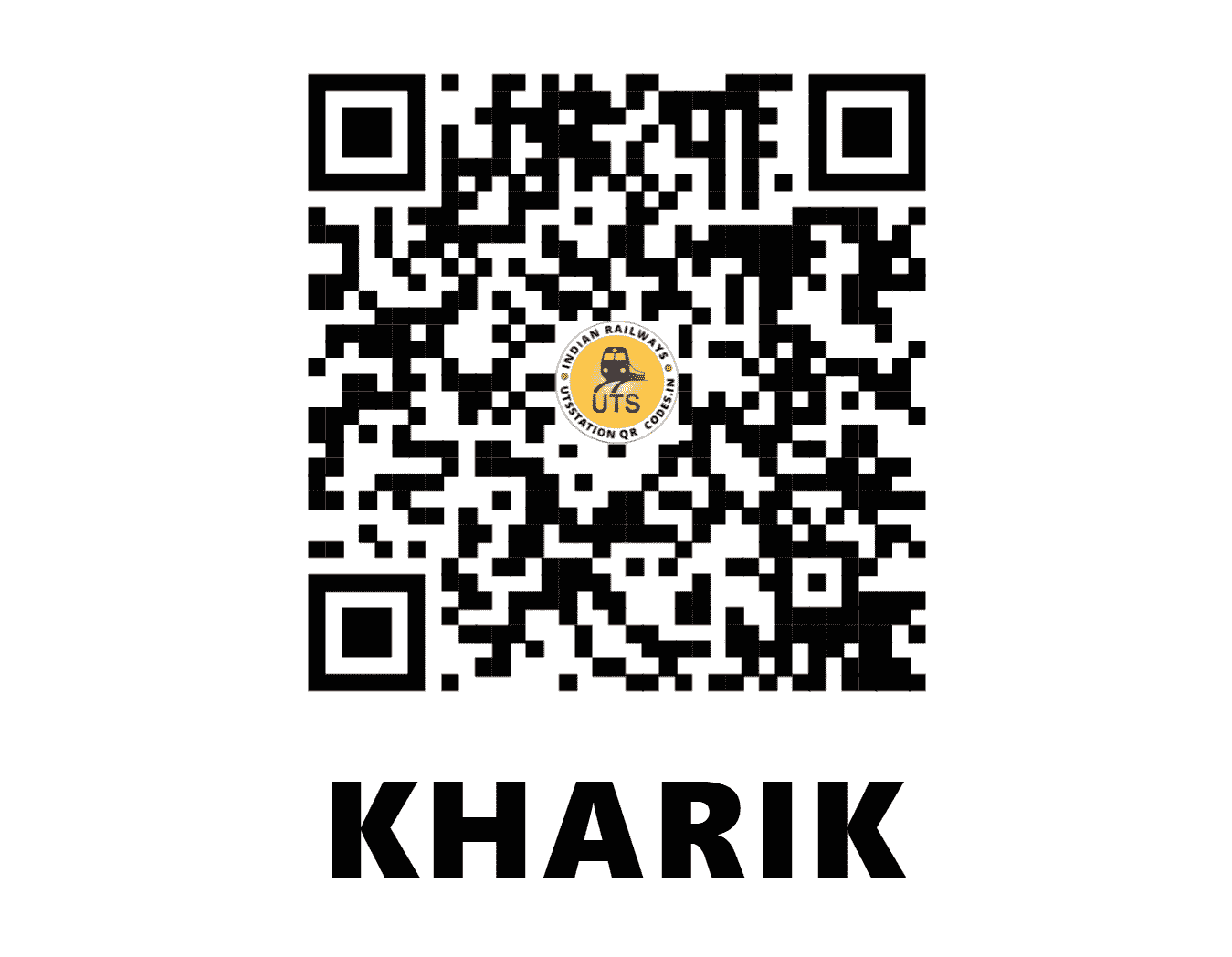 UTS QR Code for KHARIK - KHQ - EC (BIHAR)
