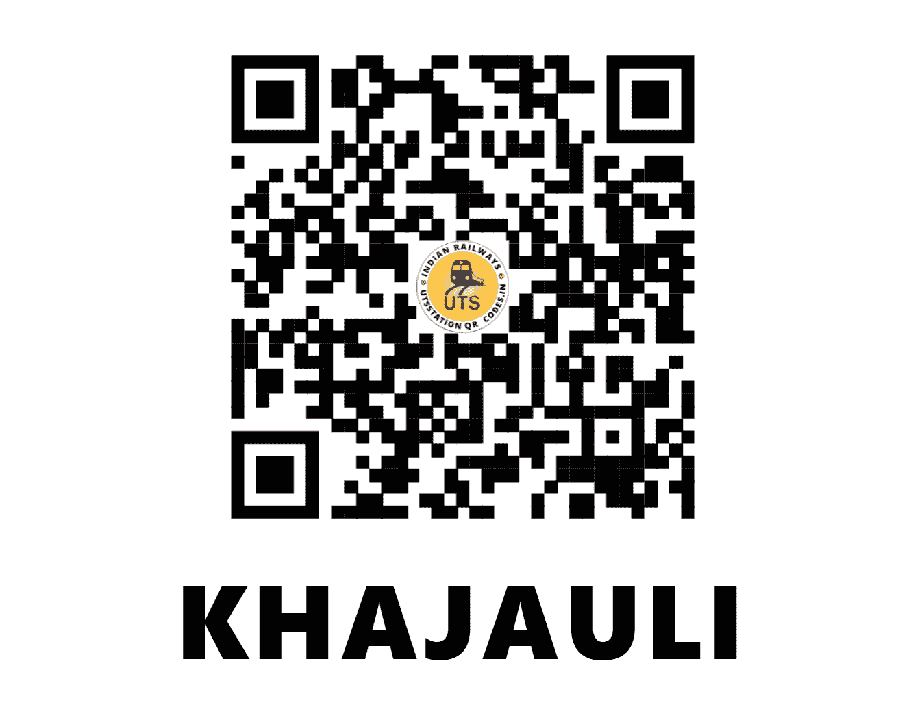 UTS QR Code for KHAJAULI - KJI - EC (BIHAR)