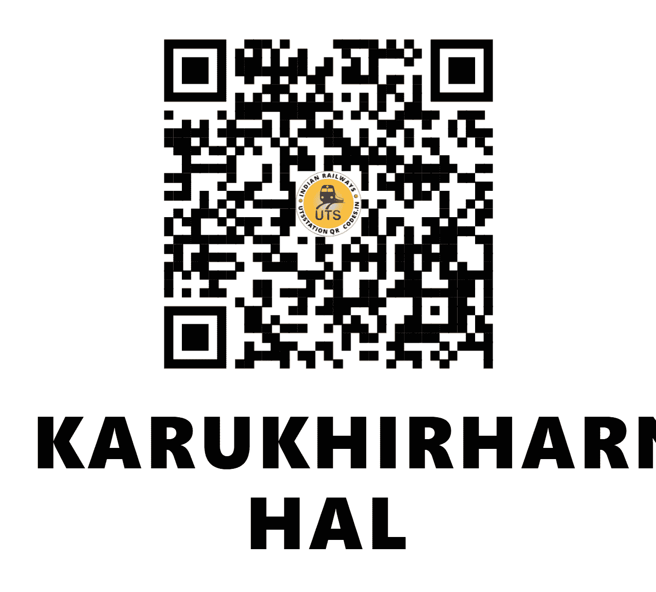 UTS QR Code for KARUKHIRHARNAGAR HAL - KKNH - EC (BIHAR)