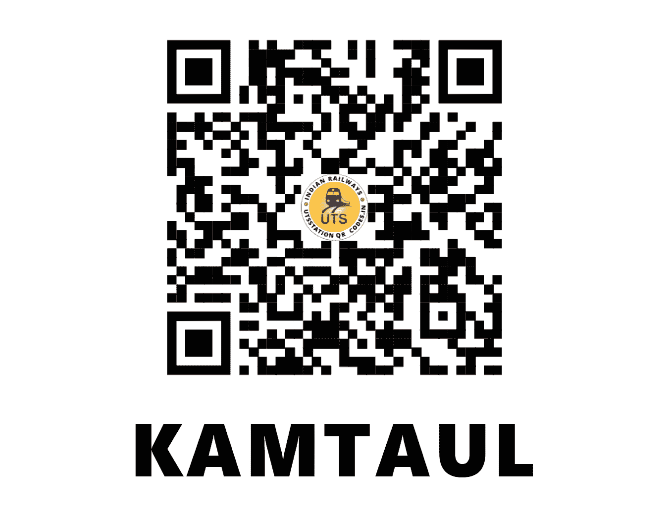 UTS QR Code for KAMTAUL - KML - EC (BIHAR)