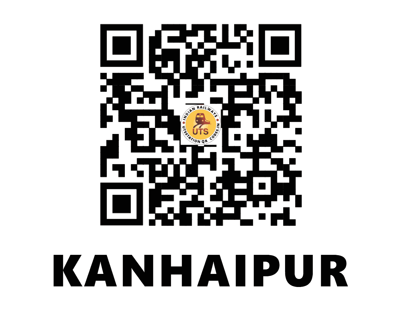 UTS QR Code for KANHAIPUR - KNHP - EC (BIHAR)