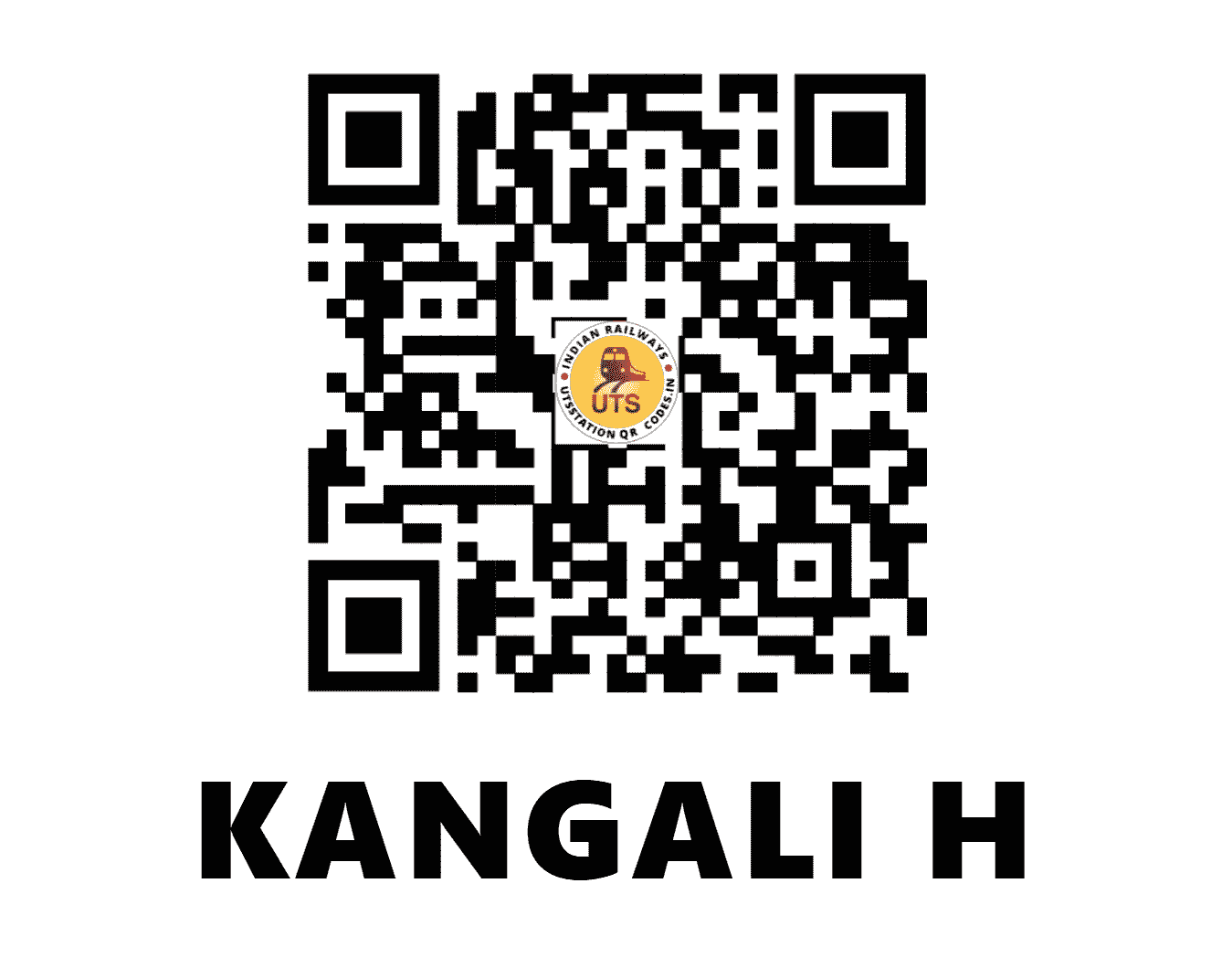 UTS QR Code for KANGALI H - KNLI - EC (BIHAR)