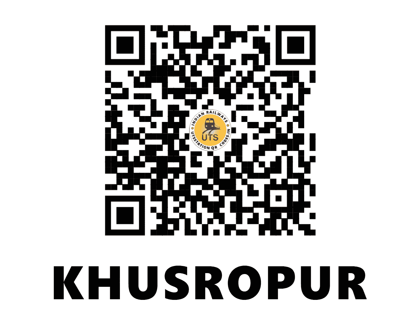 UTS QR Code for KHUSROPUR - KOO - EC (BIHAR)