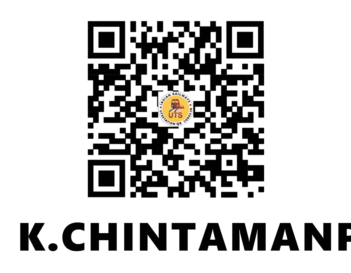 UTS QR Code for K.CHINTAMANPUR - KPCM - EC (BIHAR)