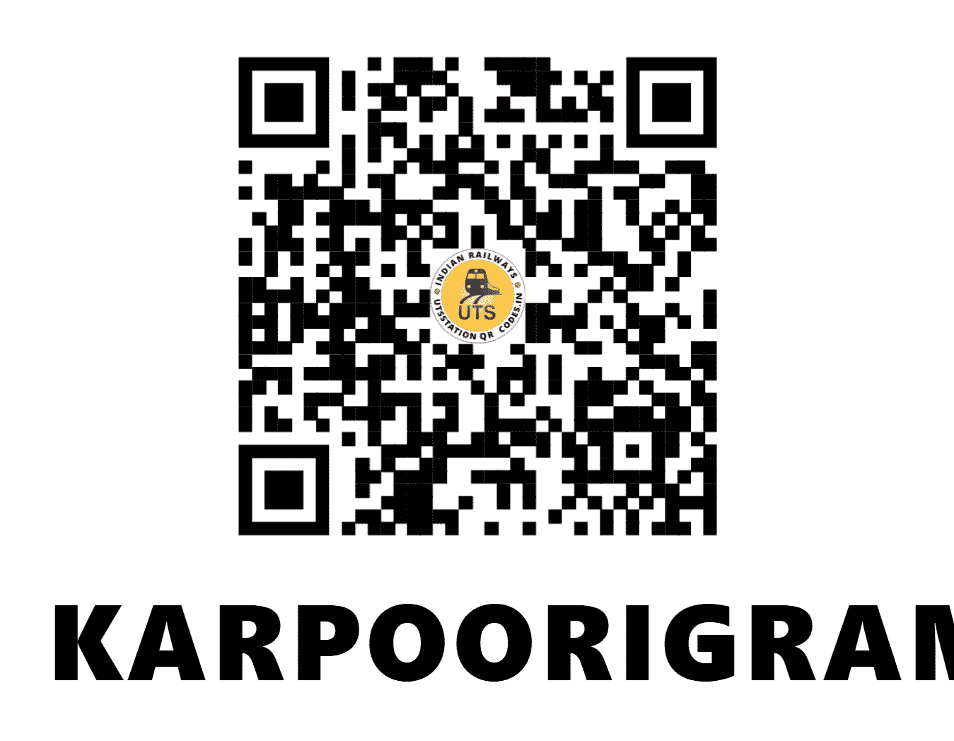UTS QR Code for KARPOORIGRAM - KPGM - EC (BIHAR)