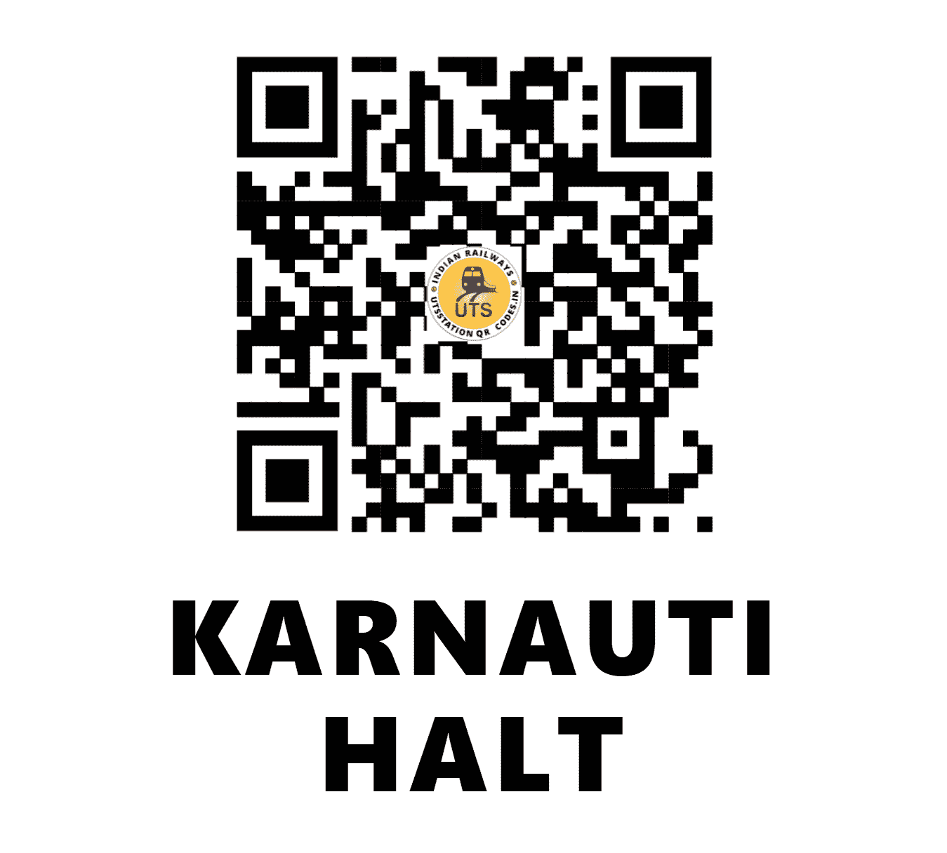 UTS QR Code for KARNAUTI HALT - KRNN - EC (BIHAR)