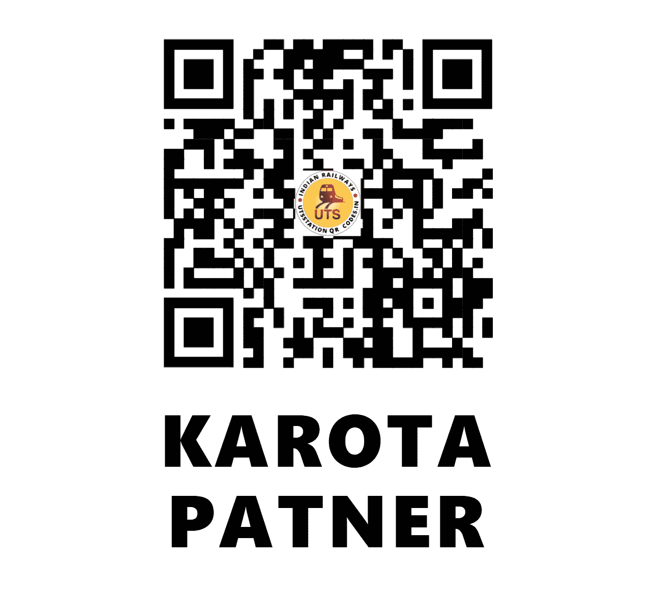 UTS QR Code for KAROTA PATNER - KRTR - EC (BIHAR)
