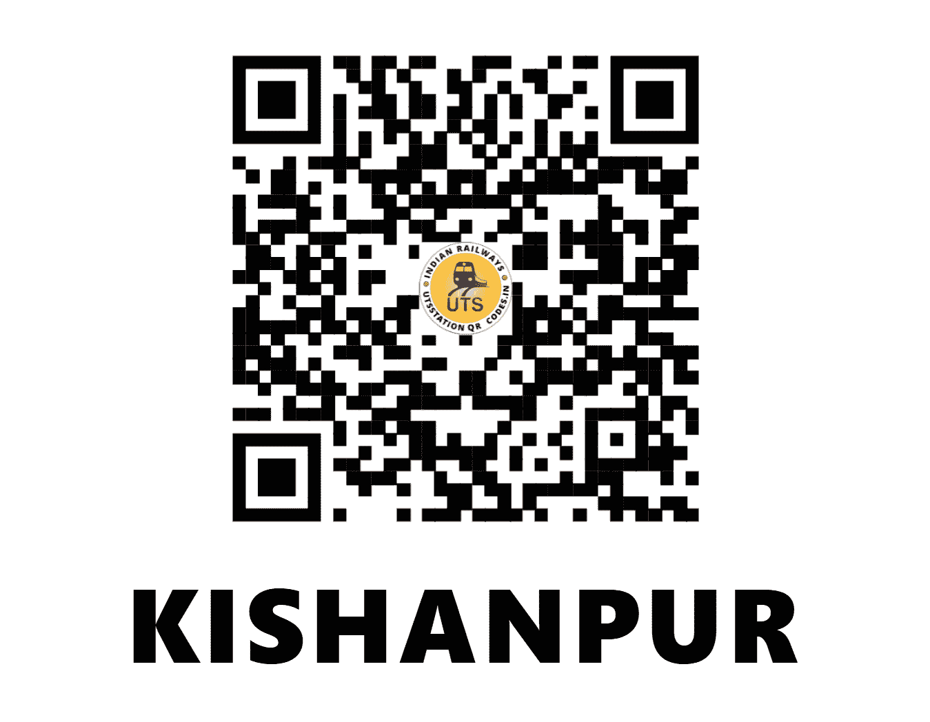 UTS QR Code for KISHANPUR - KSP - EC (BIHAR)