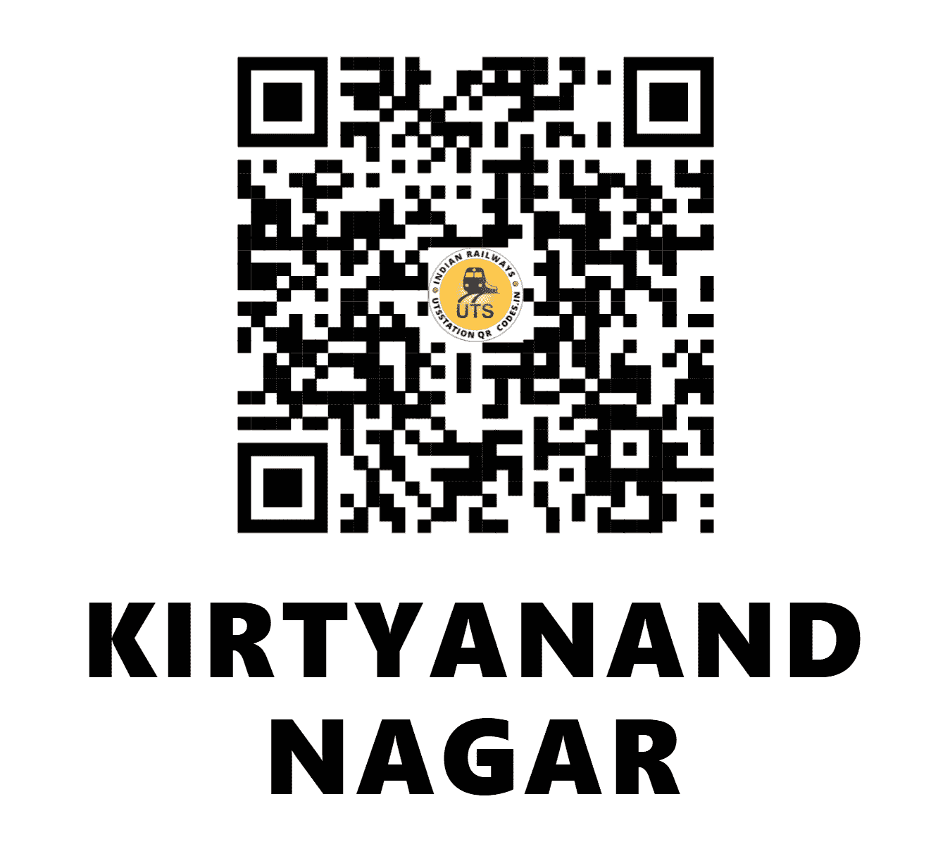 UTS QR Code for KIRTYANAND NAGAR - KTNR - EC (BIHAR)