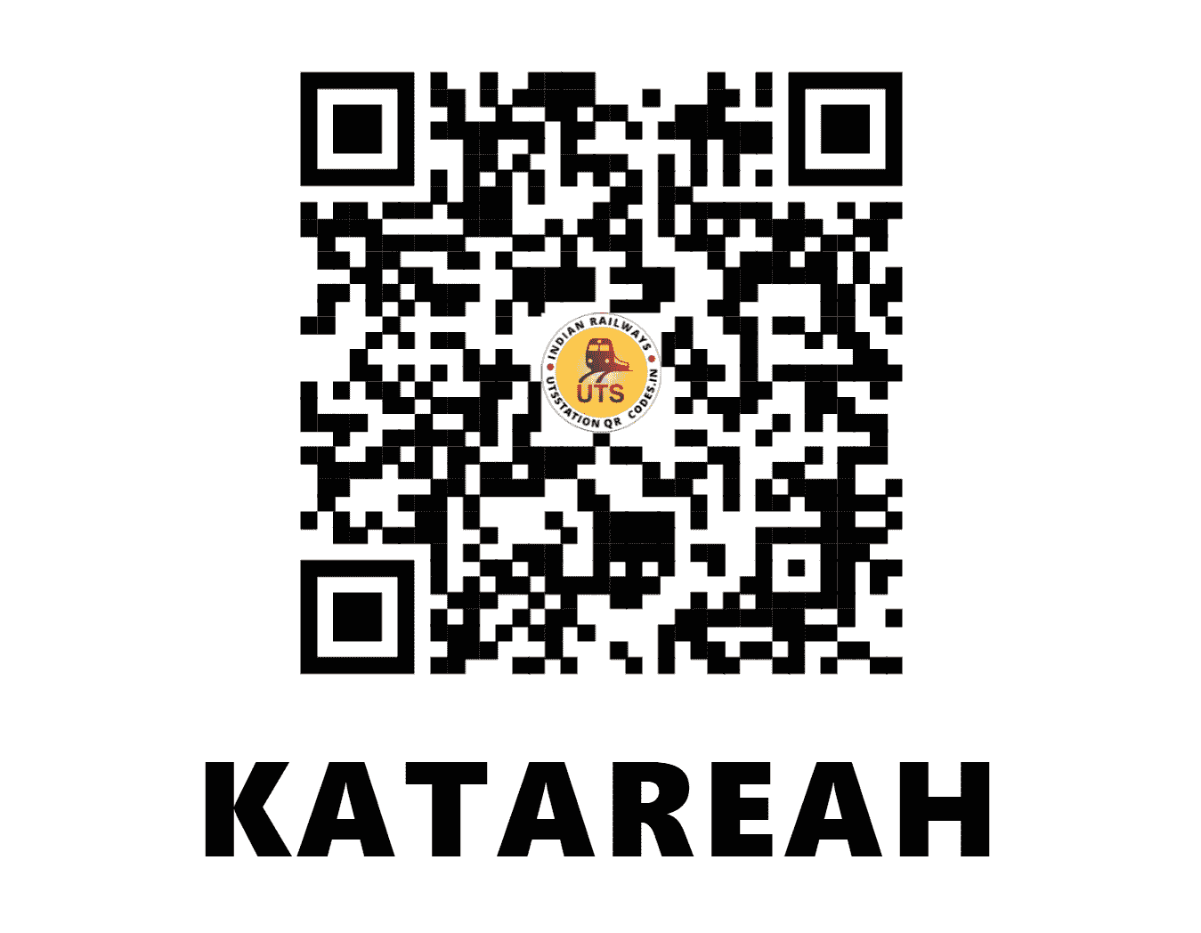 UTS QR Code for KATAREAH - KTRH - EC (BIHAR)
