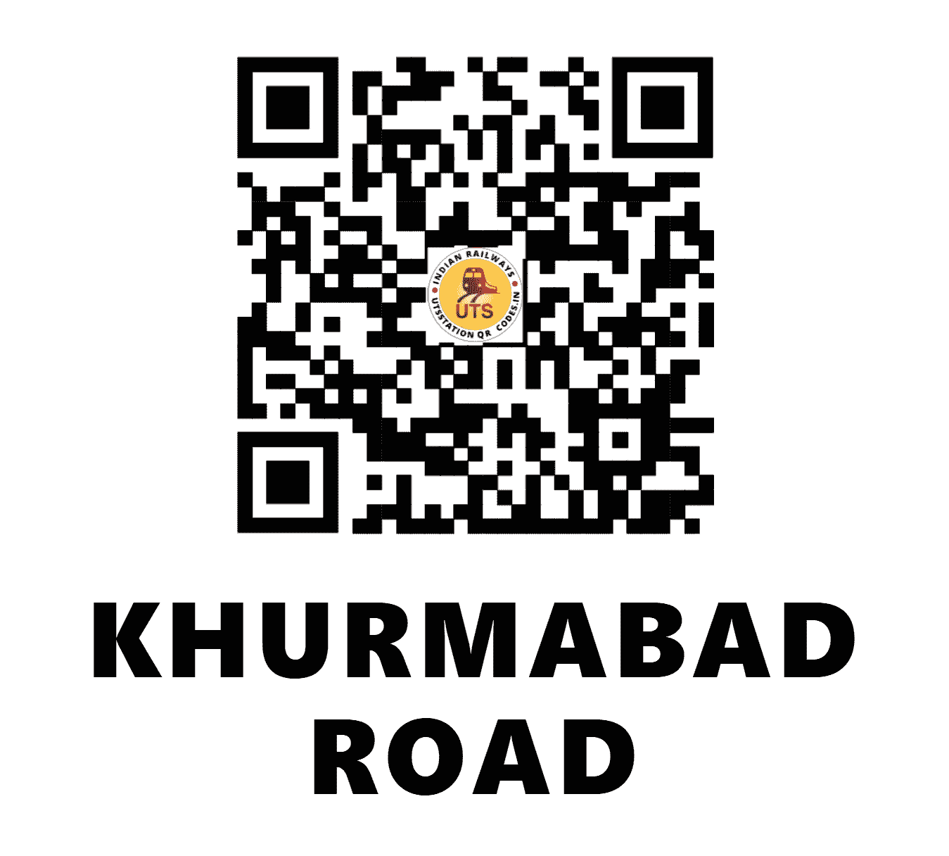 UTS QR Code for KHURMABAD ROAD - KVD - EC (BIHAR)