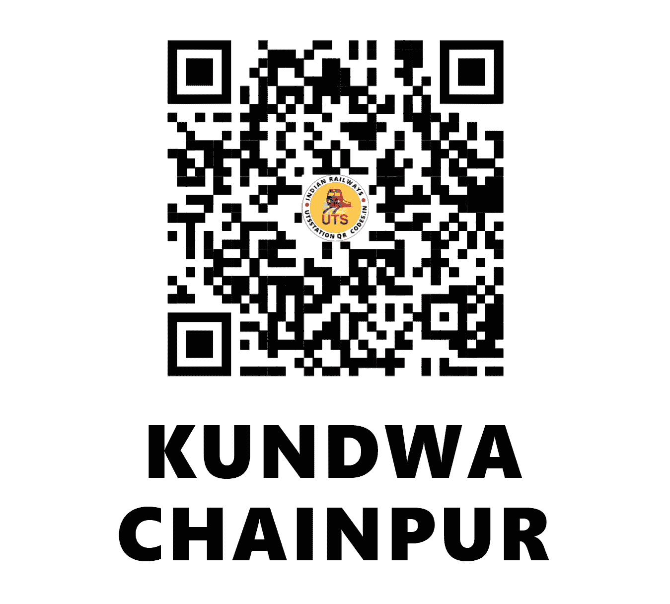 UTS QR Code for KUNDWA CHAINPUR - KWC - EC (BIHAR)