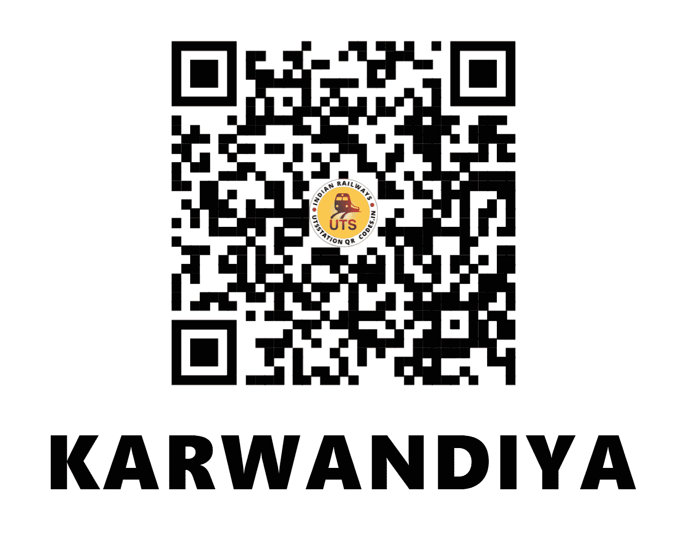 UTS QR Code for KARWANDIYA - KWD - EC (BIHAR)